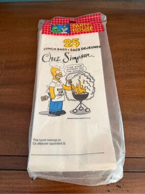 Vintage New Old Stock White Lunch Bags – 25 Pack